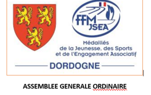 Assemblée générale ordinaire CDMJSEA Dordogne : Dimanche 1er mars 2026 à Coursac