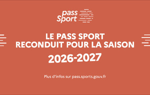 Le Dispositif Pass sport pour 2026/2027 reconduit
