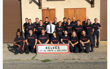 Belvès : Cérémonie annuelle centre de secours principal