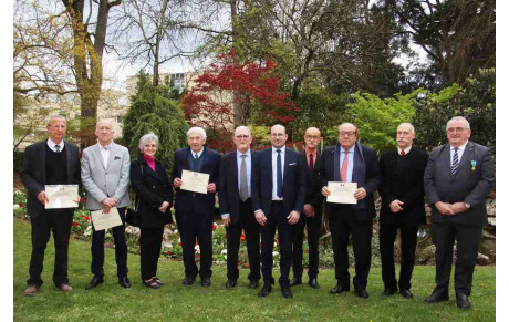 Remise de diplômes de la médaille ministérielle au Souvenir Français de Bergerac