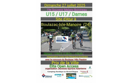 Souvenir Mélany Boivineau : Venez en nombre pour supporter cette course cycliste