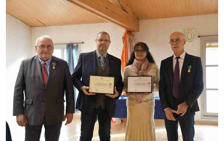 Bergerac : remise de 2 diplômes de la médaille ministérielle